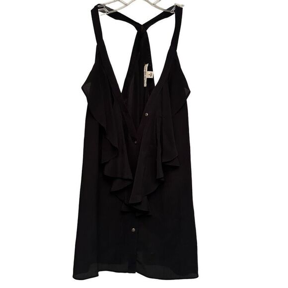 Banana Republic silk ruffle tank - Picture 3 of 8